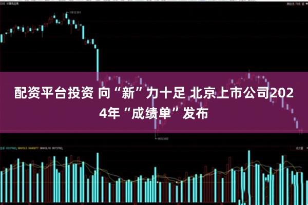 配资平台投资 向“新”力十足 北京上市公司2024年“成绩单”发布